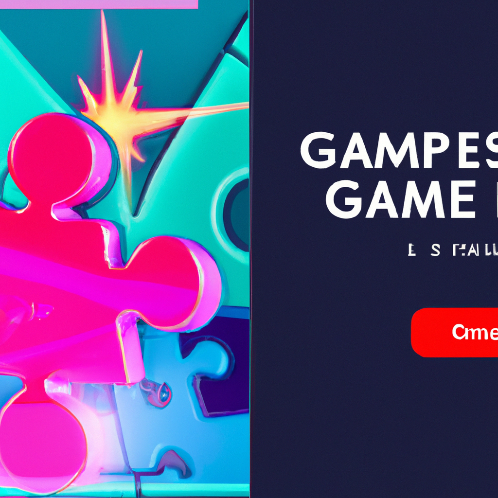 Screenshot: neon puzzle capsule with HUD badges